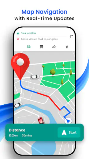 GPS-Navigation - 3D-Karte screenshot