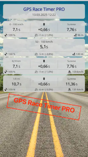 GPS Race Timer screenshot