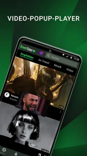 GreenTuber blockiert Werbung screenshot