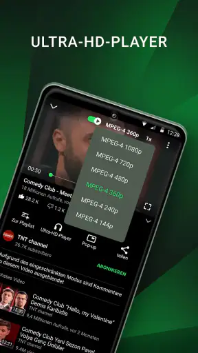 GreenTuber blockiert Werbung screenshot