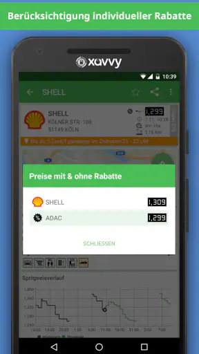Günstig tanken mit xavvy fuel screenshot