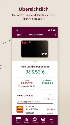 Hanseatic Bank Mobile screenshot