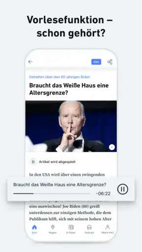 HAZ - Nachrichten und Podcast screenshot