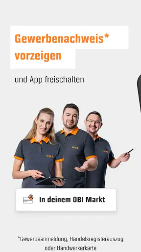 OBI PRO: Profi-App screenshot