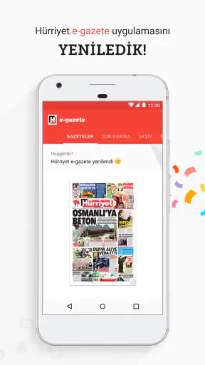 Hürriyet E-Gazete screenshot