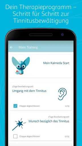 Kalmeda Tinnitus-App screenshot
