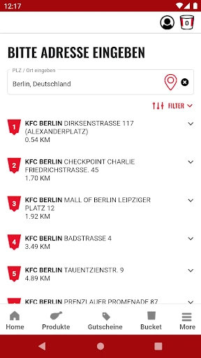 KFC screenshot