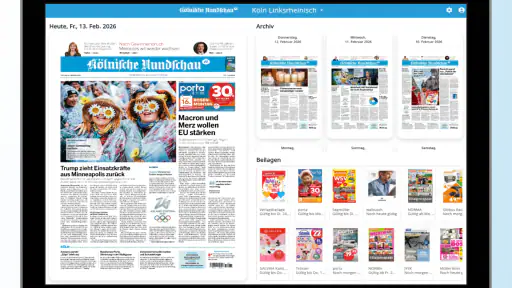Kölnische Rundschau E-Paper screenshot