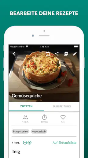 körbchen | Rezeptverwaltung screenshot
