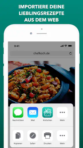 körbchen | Rezeptverwaltung screenshot