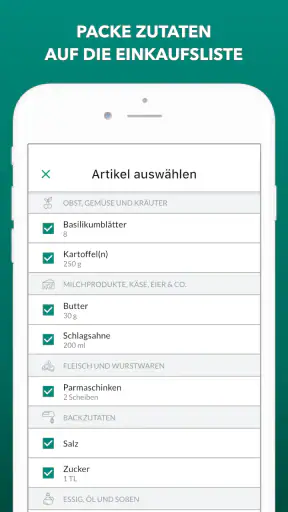 körbchen | Rezeptverwaltung screenshot