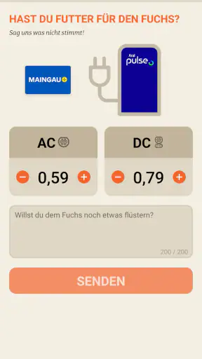 Ladefuchs: EV Strompreise screenshot