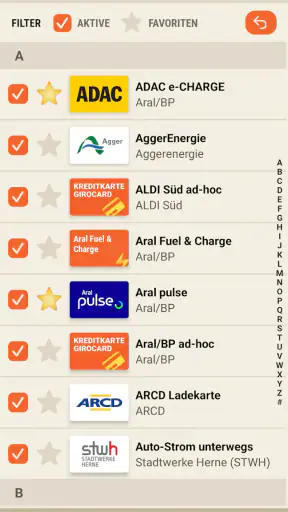 Ladefuchs: EV Strompreise screenshot