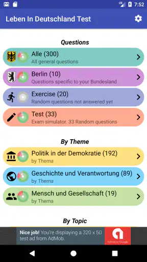 Leben In Deutschland Test screenshot