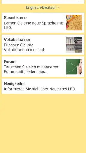 LEO Wörterbuch screenshot