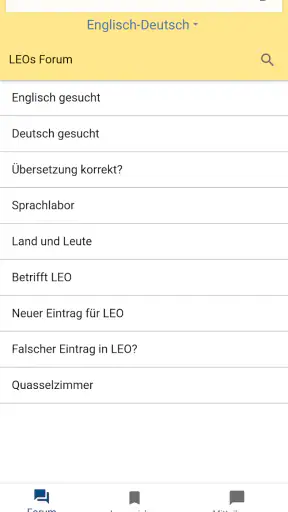 LEO Wörterbuch screenshot