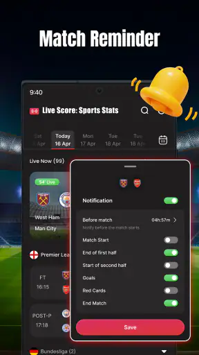 Live Score: Sports Stats screenshot