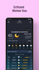Lokale Wettervorhersage screenshot