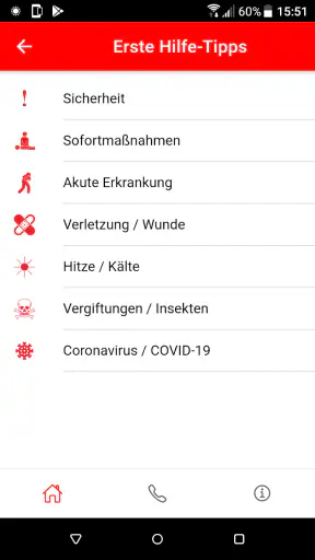 Malteser Erste-Hilfe App screenshot