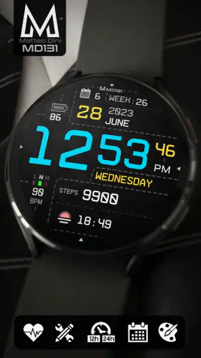 MD131 - Digital watch face screenshot