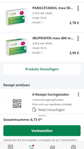 mea® - meineapotheke.de screenshot