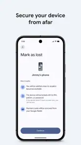 „Mein Gerät finden“ von Google screenshot