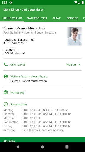 Meine pädiatrische Praxis screenshot