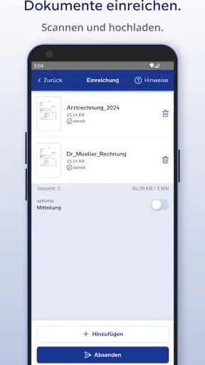 Meine SI Mobile screenshot