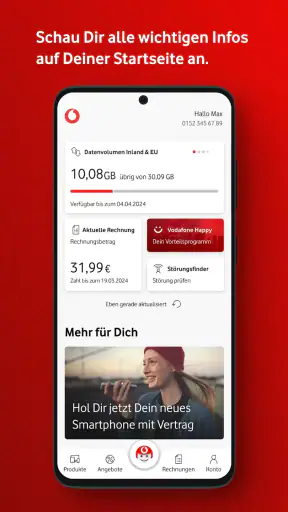 MeinVodafone screenshot