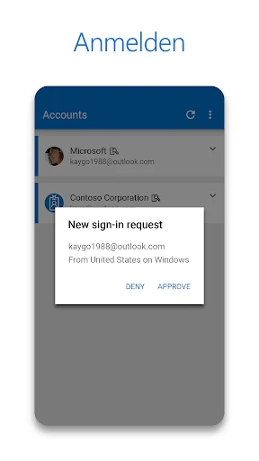 Microsoft Authenticator screenshot