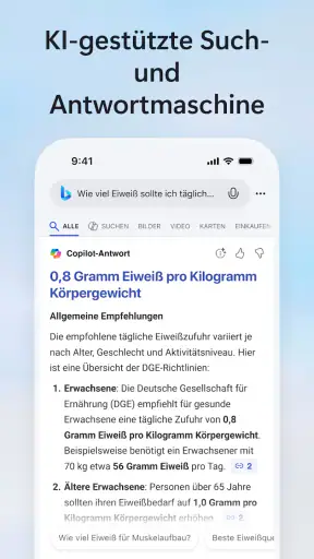 Microsoft Bing Suche screenshot