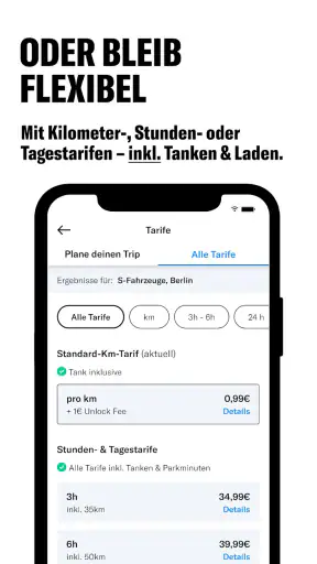 MILES Carsharing & Vansharing screenshot