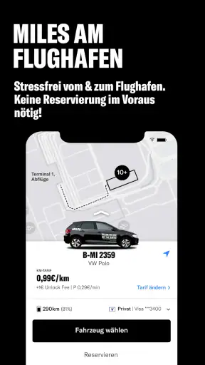 MILES Carsharing & Vansharing screenshot