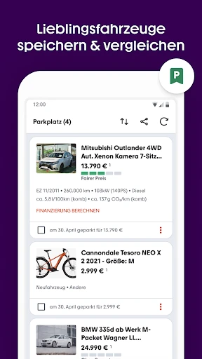 mobile.de: Autos kaufen & mehr screenshot