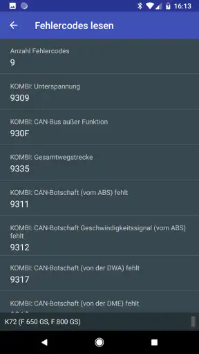 MotoScan für BMW Motorrad screenshot