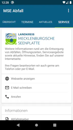 MSE Abfall screenshot
