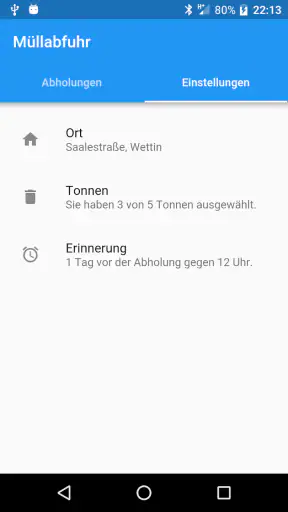 Müllabfuhr - Kalender screenshot