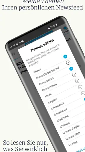 Münsterland Zeitung screenshot