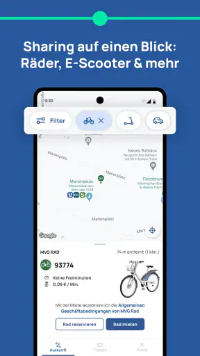 MVGO: Mobilitäts-App München screenshot