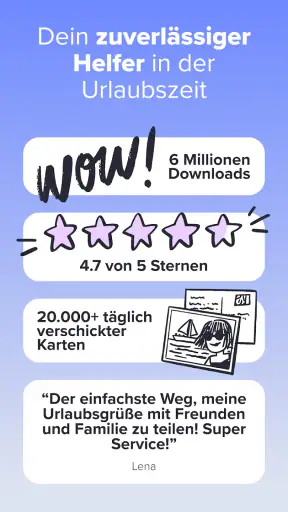 MyPostcard Postkarten App screenshot