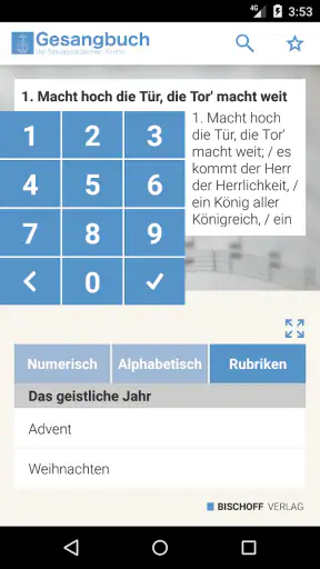 NAK Gesangbuch screenshot