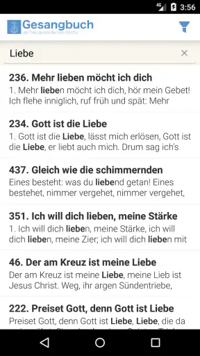 NAK Gesangbuch screenshot