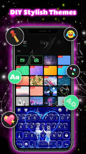 Neon Love Themen screenshot