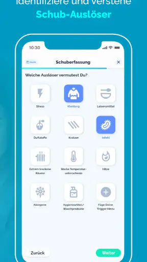 Neurodermitis App Nia screenshot