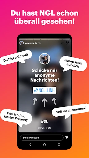 NGL - anonyme q&a screenshot