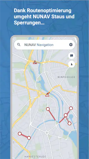 NUNAV Navigation screenshot