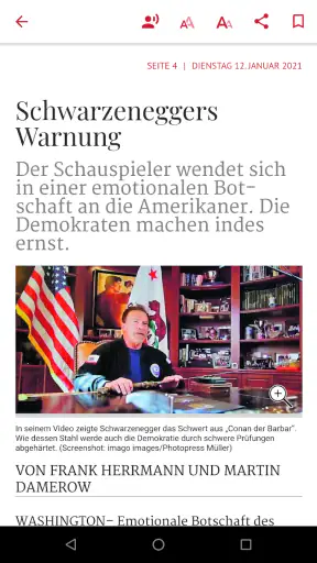 Nürnberger Nachrichten E-Paper screenshot