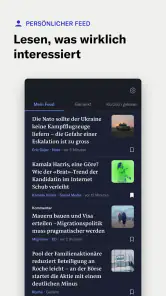NZZ Nachrichten screenshot