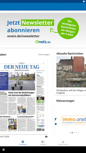 Oberpfalz Medien E-Paper screenshot