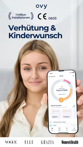 Ovy App Verhütung Kinderwunsch screenshot